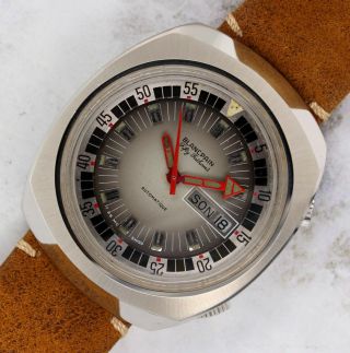 Vintage Blancpain Fifty Fathoms Compressor Dive Wristwatch Steel RARE NR 3