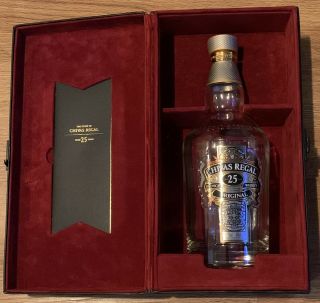 Rare Collectible Chivas Regal Aged 25 Years Collectible Case Bottle Cork