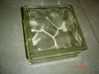 Rare - Vintage - Reclaimed Architectural Wavy Glass Block - 8 X 8 X 4 -