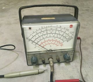 Vintage Rca Senior Voltohmyst Multimeter Model Wv - 98a W/ Rca Test Leads