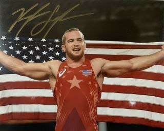 Kyle Snyder Hand Signed 8x10 Photo Wrestling Usa Autographed Rare Authentic