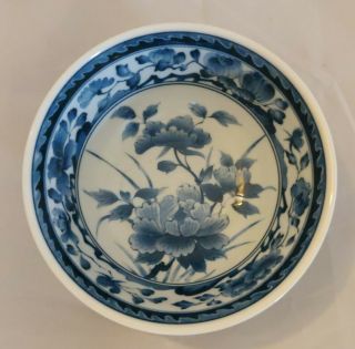 Rare Antique Chinese 6 " Porcelain Blue & White Bowl