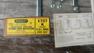 Vintage Stanley No 1727 Storm Sash Fastener Nos Box