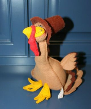 Vintage Annalee Thanksgiving Pilgrim Turkey 1989 8 " Tall