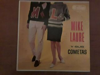 Rare Mike Laure Y Sus Cometas Lp Camden Records Release Vgc,