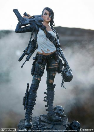 Sideshow Rebel Terminator Premium Format Statue Cyborg Endoskeleton Rare Mib