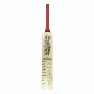 Signed India Cricket Bat Rare - Fully Autographed 2002 Tendulkar Dravid Gangu.
