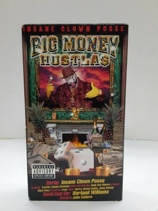 Rare Oop Out Of Print Vhs Insane Clown Posse Icp Big Money Hustlas 1999 Rap