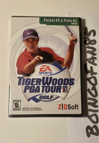 Rare Z Osoft Tiger Woods Pga Tour Golf - Pocket Pc And Palm Os
