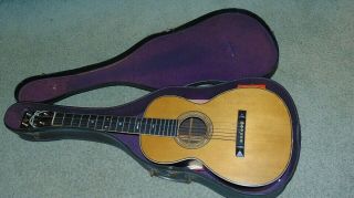 Rare Antique 1902 C F Martin & Co.  9518 Acoustic Inlay Guitar In Case