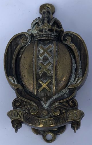 Antique Bronze Door Knocker Design Based On The Amsterdam Coat Of Arms