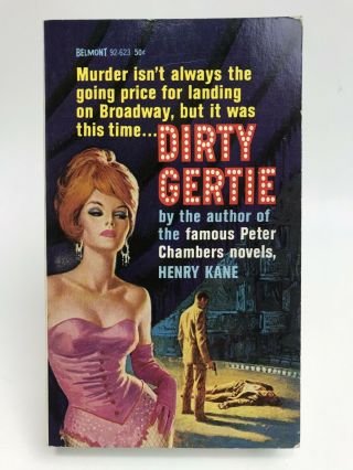Dirty Gertie Henry Kane Belmont 1st Printing Gga Mystery 92 - 623