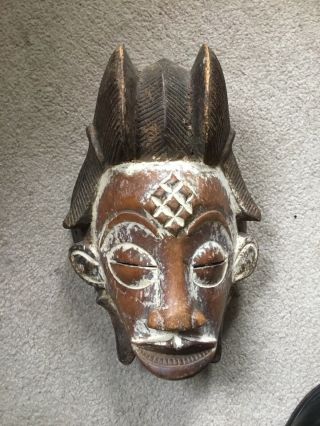 Old African Wood Face Mask From Connecticut Estate