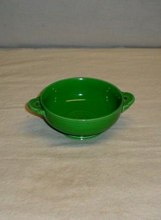 Rare Vintage Fiesta Fiestaware Medium Green Cream Soup Bowl