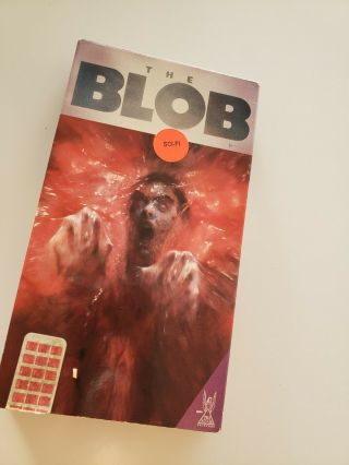 The Blob Science Fiction Horror Oop Movie Kev Dillon Rare Vhs Tape 1988