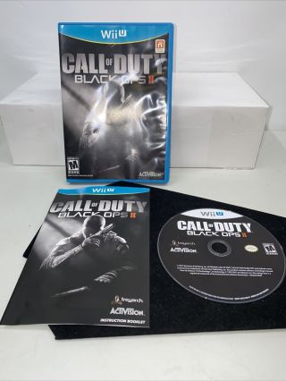 Call Of Duty Black Ops 2 Ii - Nintendo Wii U - 2012 - Rare - Case,  Disc