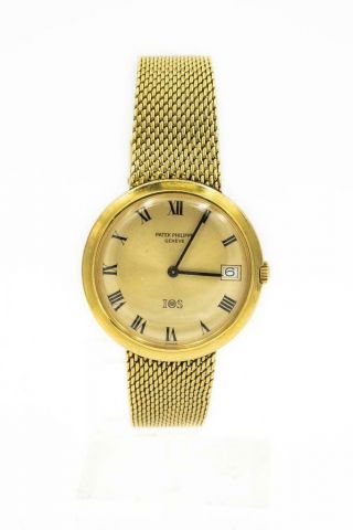 Rare Patek Philippe 18k Automatic Ios Million Dollar Club Wristwatch Ref 3565