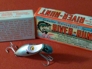 Vintage Heddon River Runt W Box 9010sd Fishing Lure Awesome Color And