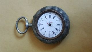 Vintage Rare Swiss Made Small Pocket Watch Suisse Wwi Military Trench Wwii Watch
