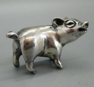 Vintage Kalevala Koru Finland Finnish Sterling Silver Miniature Pig Figurine 18g