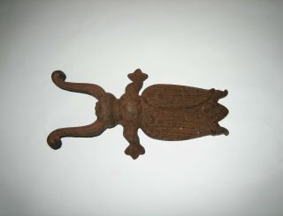 Vintage Cast Iron Beetle Bug Boot Scraper Removal