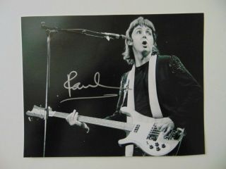 Rare " The Beatles " Paul Mccartney Hand Signed 10x8 B&w Photo Todd Mueller