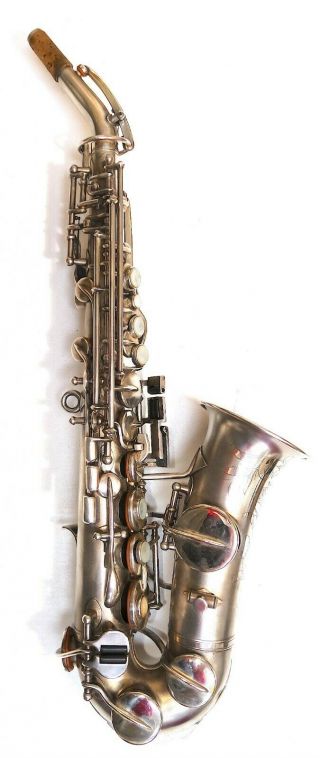Vintage Buescher Series Iv 246k Curved Soprano Sax Saxophone - Rare