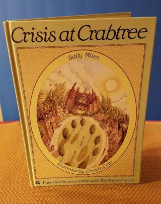Crisis At Crabtree By Sally Miles (1987,  Hardcover) Rare Htf Crisp And