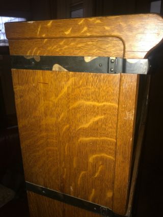Pair Antique 4 Stack Globe Wernicke Oak barrister bookcase - Leaded Glass - RARE 5