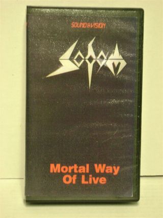 Sodom Mortal Way Of Live Rare Vhs Concert Tape