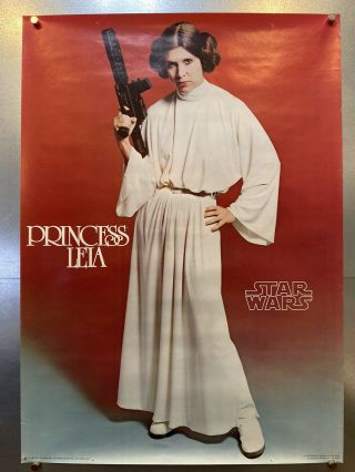 Rare " Factors " Star Wars Princess Leia Poster 1977 20 X 28 Vintage Piece