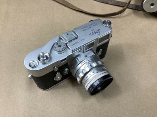 Rare Leica M3 DBP Rangefinder Film Camera W/leitz Wetzlar 5cm 1:2 3