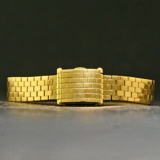 Rare Vintage Omega Solid 18K Gold Lady ' s Flip Top Bracelet Watch w/ Box 5