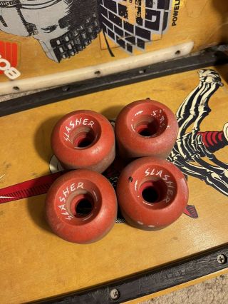 Santa Cruz Vintage Old School Slasher Skateboard Wheels Rare 80s Sims Hosoi