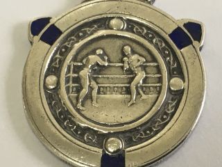 Irish Solid Silver ‘Boxing’ Fob By J&M Co.  Dublin 1937 2