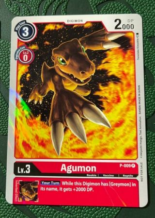 Digimon Tcg Singles - Agumon - P - 009 - Promo Rare - Nm