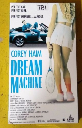 Dream Machine Vhs Casette Starring Corey Haim Rare 90s Cult Classic