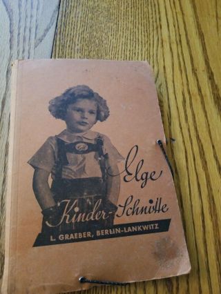 Vintage Rare German Childrens Book Of Patterns