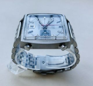 Rare Vintage Heuer 1533 1133 Monaco Silver Phantom McQueen Men’s Watch,  Papers 4