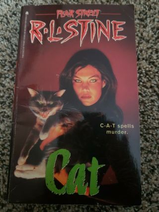 R.  L Rl Stine Cat Cat Fear Street Paperback Book Rare Htf No 45 Series Good Cond