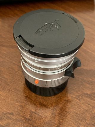 Rare Leica Elmarit - M 21mm F/2.  8 Silver Aspherical Asph Leica M Lens