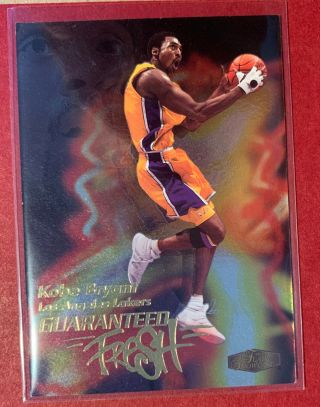 Kobe Bryant 1999 - 00 Flair Showcase " Guaranteed Fresh " Insert Card 4 - Rare