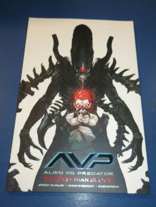 Avp Aliens Vs Predator Thicker Than Blood Graphic Novel Awesome Rare Nm Gem 1 - 4