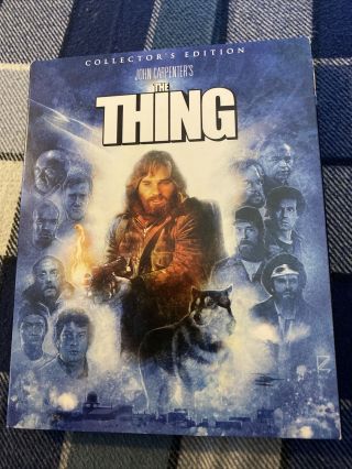 The Thing Blu - Ray 1982 Collectors Edition Scream Factory With Rare Oop Slipcover