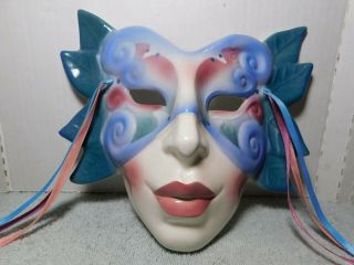 Decor Carnival Clay Art Ceramic Mask Sculpture - Extremely Rare