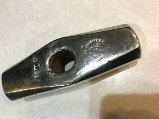 Antique Fayette R.  Plumb Cast Steel 6 Lb Sledge Hammer Nevada " Pretty " F R P