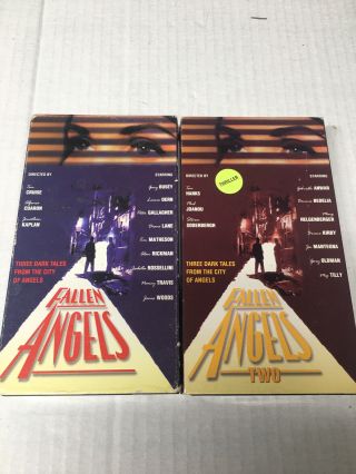 Fallen Angels 1& 2 Vhs Rare Tom Hanks Tom Cruise Drama Short Stories 1993 Video