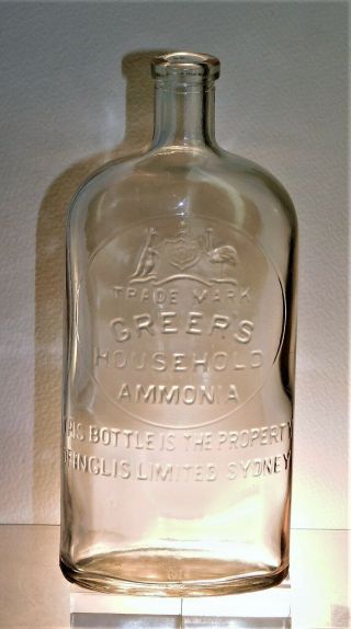 A.  A.  A.  Antique Bottle Australian Greer 