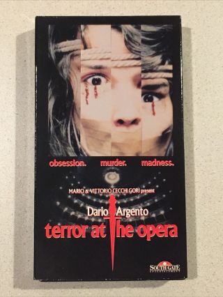 Terror At The Opera Vhs Rare Horror Dario Argento