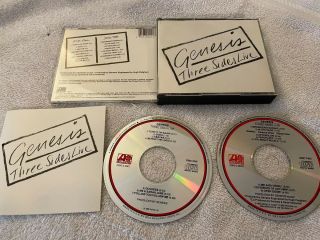 Genesis Three Sides Live Atlantic 2 X Cd Rare Oop Phil Collins